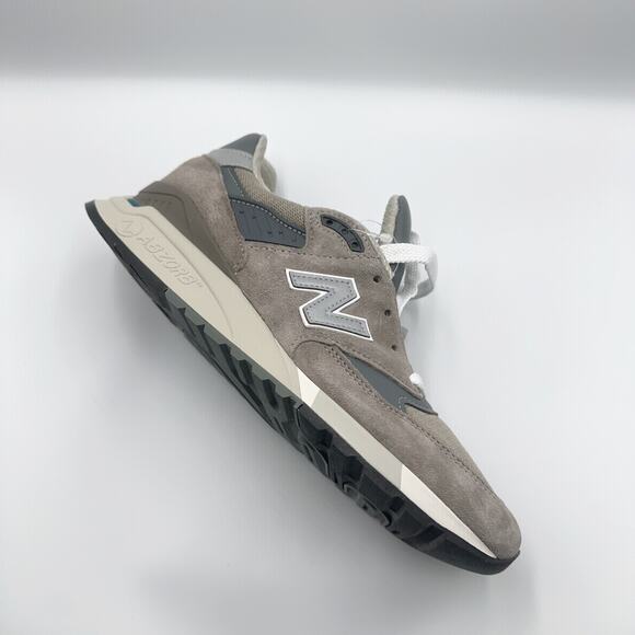 Size 8 New Balance 998 Core Made in USA Sneaker Men\'s Gray Silver U998GR